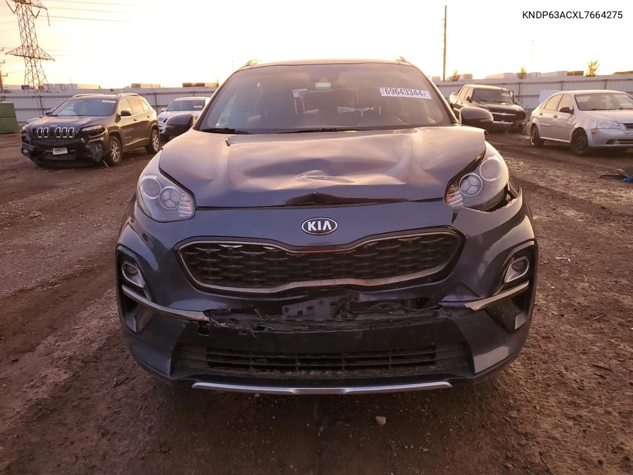 2020 Kia Sportage S VIN: KNDP63ACXL7664275 Lot: 69643344