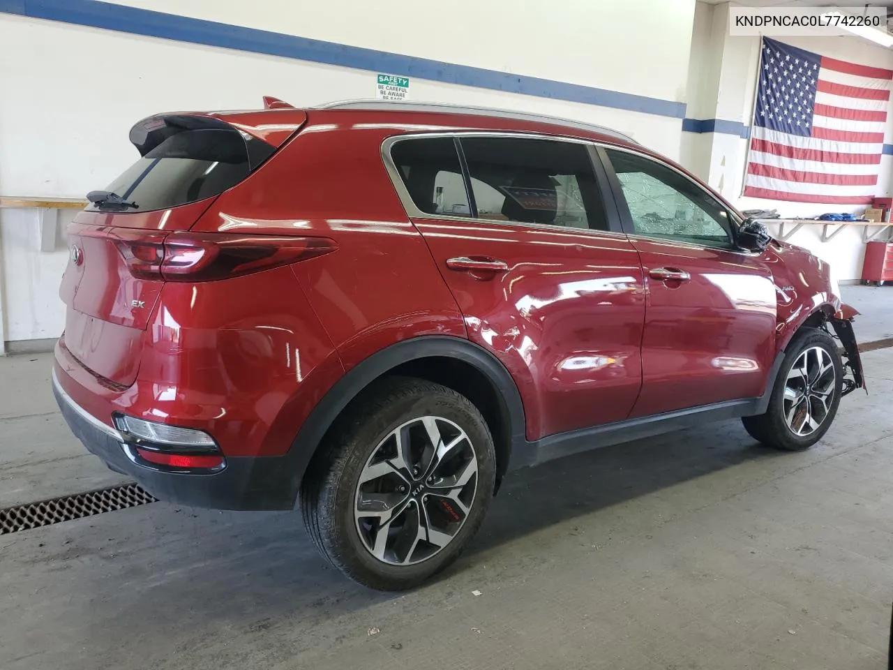 2020 Kia Sportage Ex VIN: KNDPNCAC0L7742260 Lot: 69997004