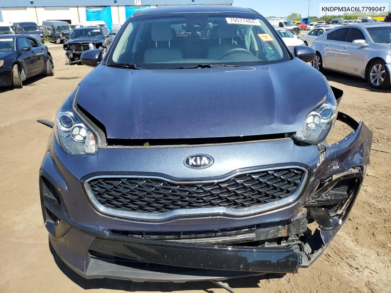 2020 Kia Sportage Lx VIN: KNDPM3AC6L7799047 Lot: 70077484