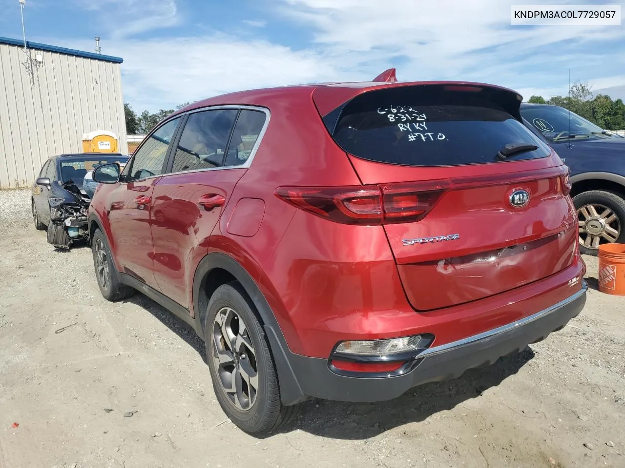 2020 Kia Sportage Lx VIN: KNDPM3AC0L7729057 Lot: 70190364