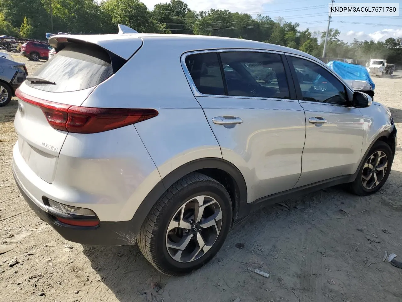 2020 Kia Sportage Lx VIN: KNDPM3AC6L7671780 Lot: 70381764