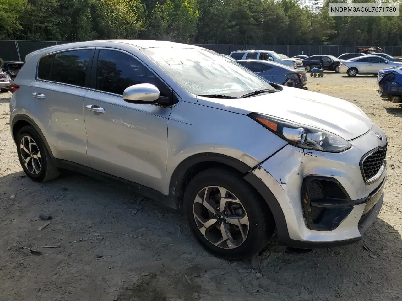 2020 Kia Sportage Lx VIN: KNDPM3AC6L7671780 Lot: 70381764