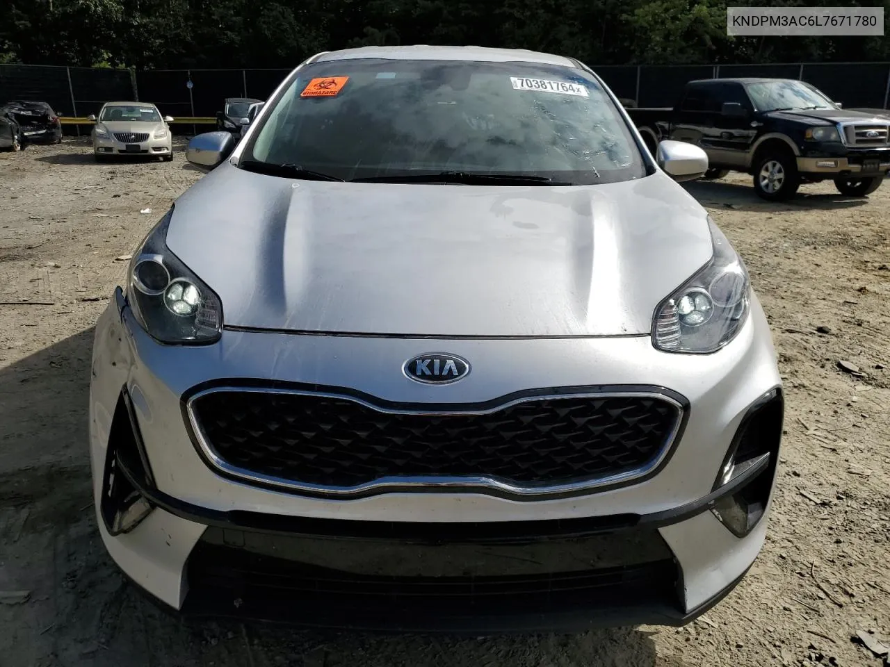 2020 Kia Sportage Lx VIN: KNDPM3AC6L7671780 Lot: 70381764