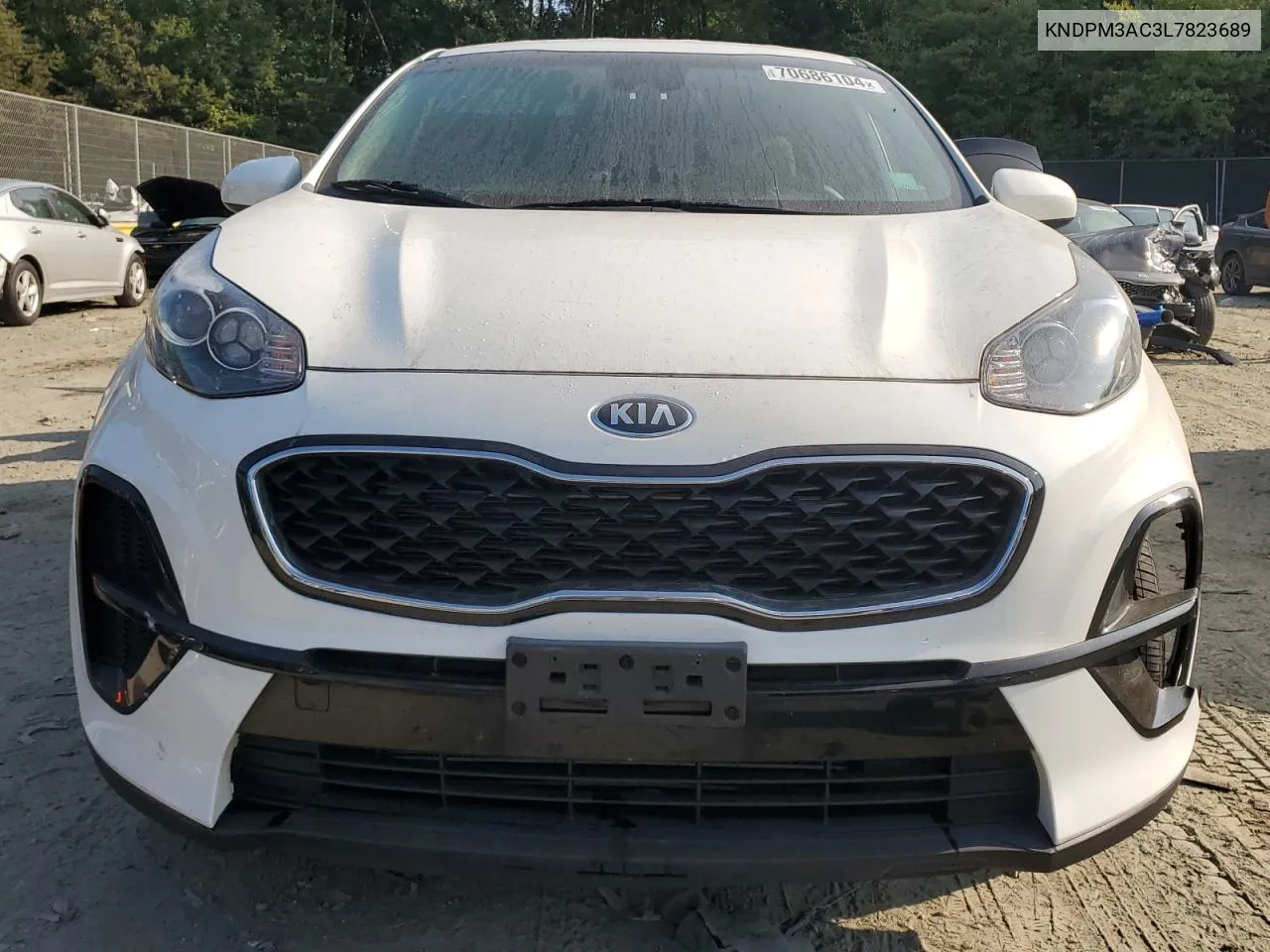 2020 Kia Sportage Lx VIN: KNDPM3AC3L7823689 Lot: 70686104