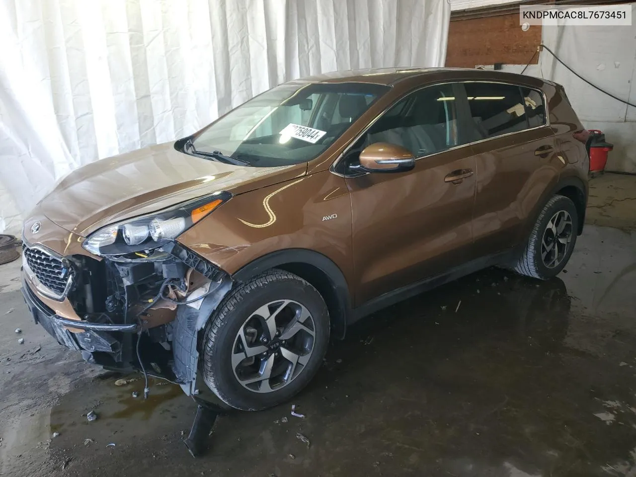 2020 Kia Sportage Lx VIN: KNDPMCAC8L7673451 Lot: 70759044