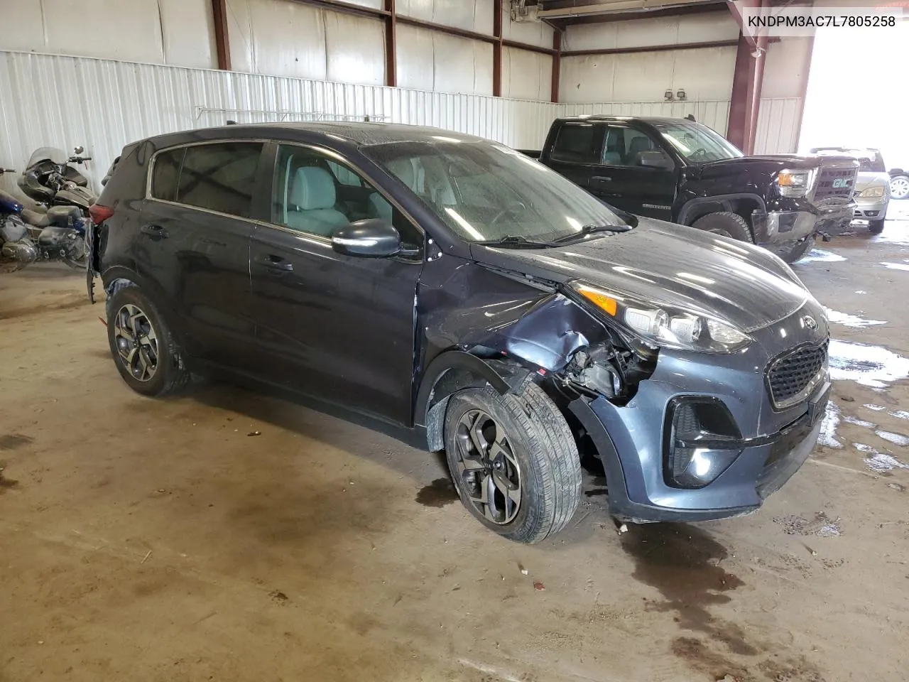 2020 Kia Sportage Lx VIN: KNDPM3AC7L7805258 Lot: 70799734