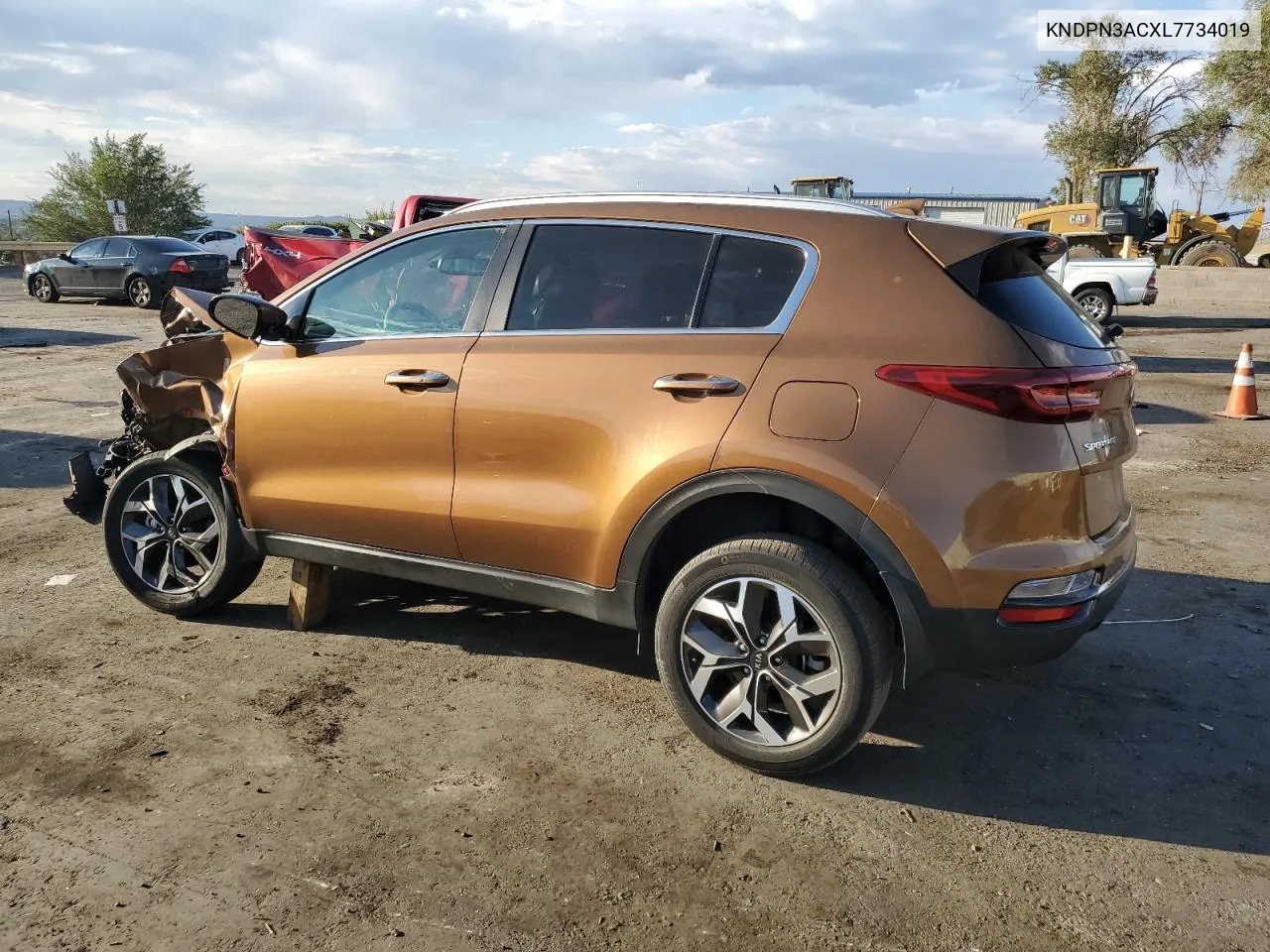 2020 Kia Sportage Ex VIN: KNDPN3ACXL7734019 Lot: 70862404