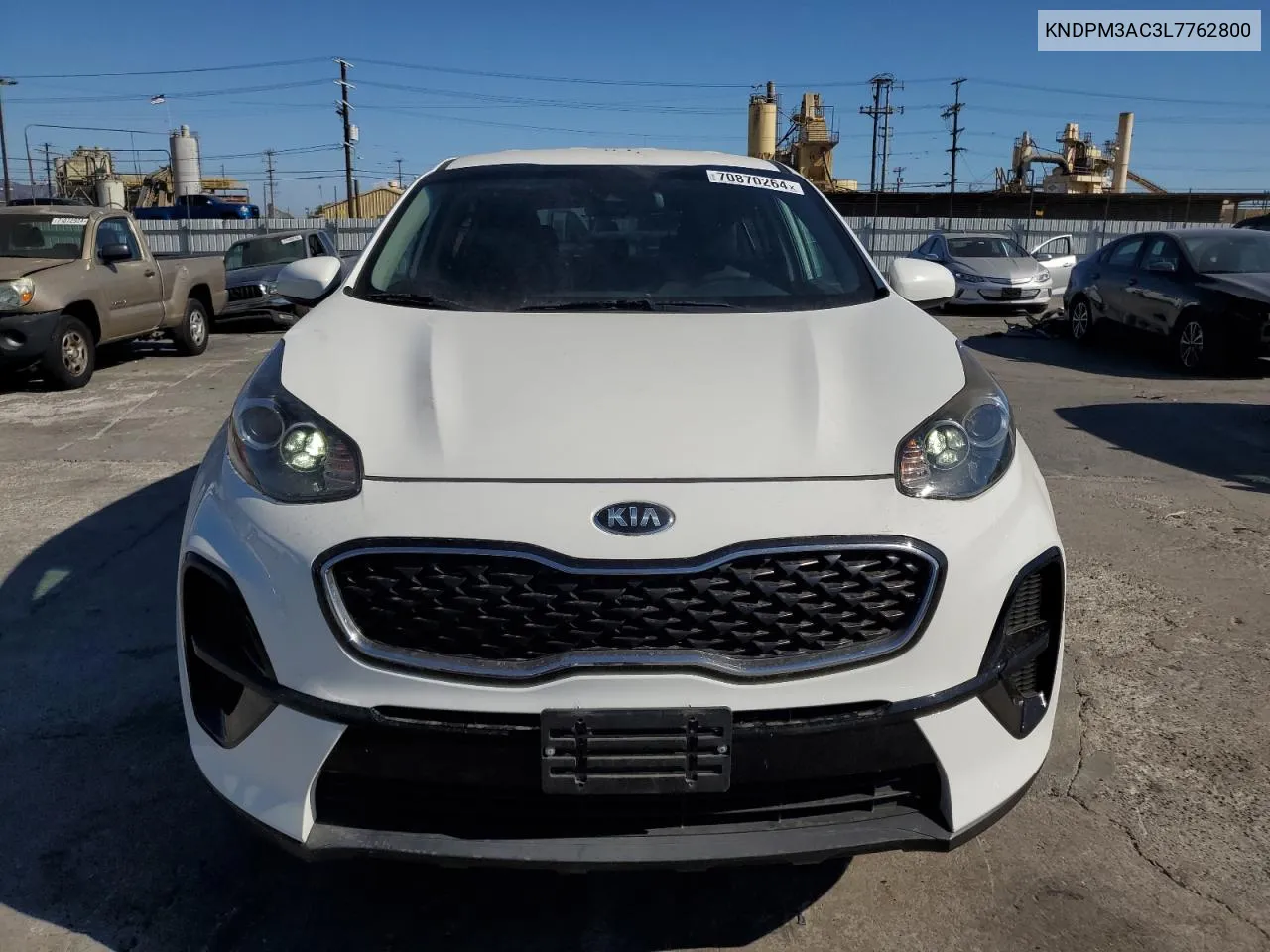 2020 Kia Sportage Lx VIN: KNDPM3AC3L7762800 Lot: 70870264