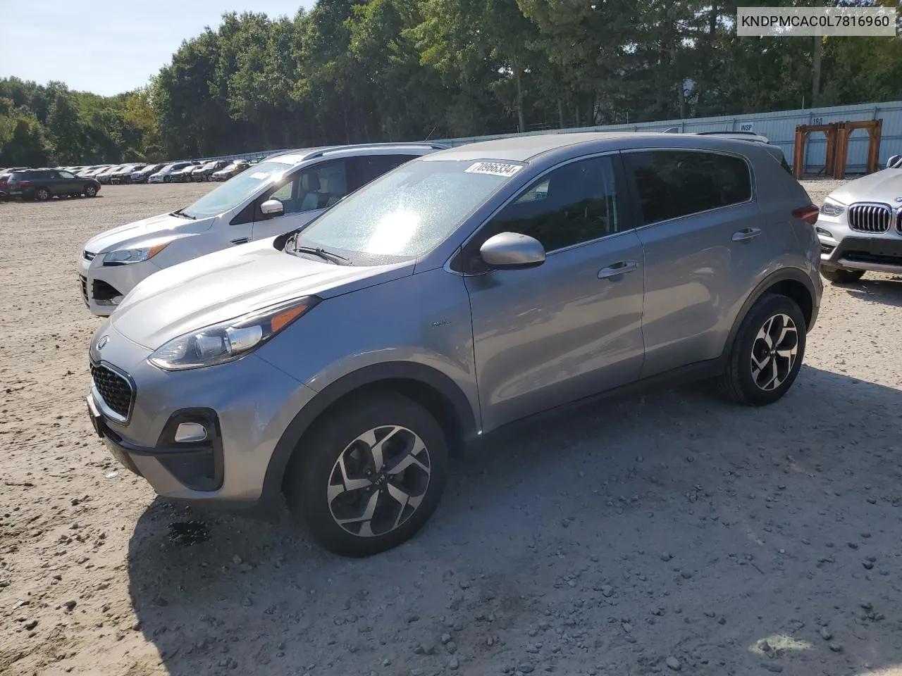 2020 Kia Sportage Lx VIN: KNDPMCAC0L7816960 Lot: 70966334