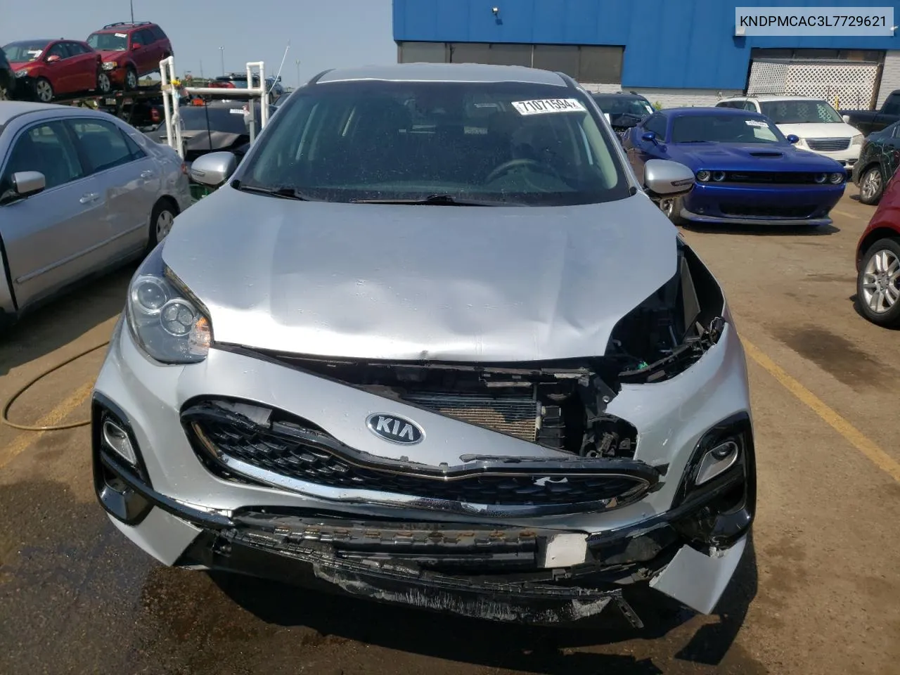 2020 Kia Sportage Lx VIN: KNDPMCAC3L7729621 Lot: 71071594