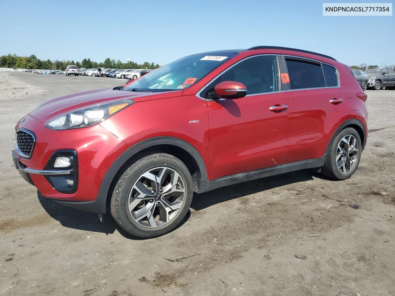 2020 Kia Sportage Ex VIN: KNDPNCAC5L7717354 Lot: 71072804