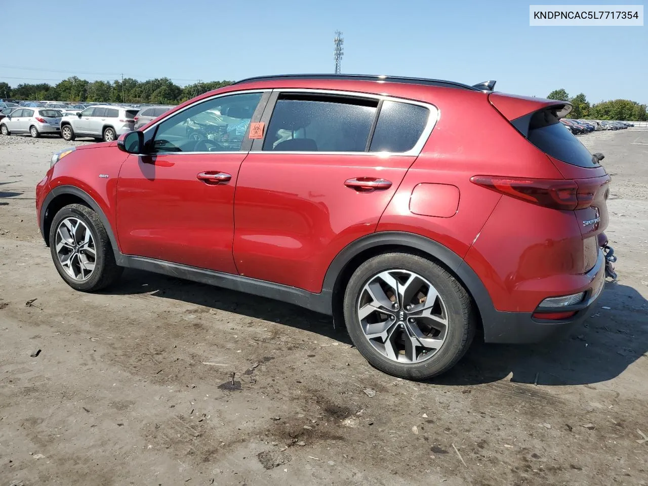 2020 Kia Sportage Ex VIN: KNDPNCAC5L7717354 Lot: 71072804