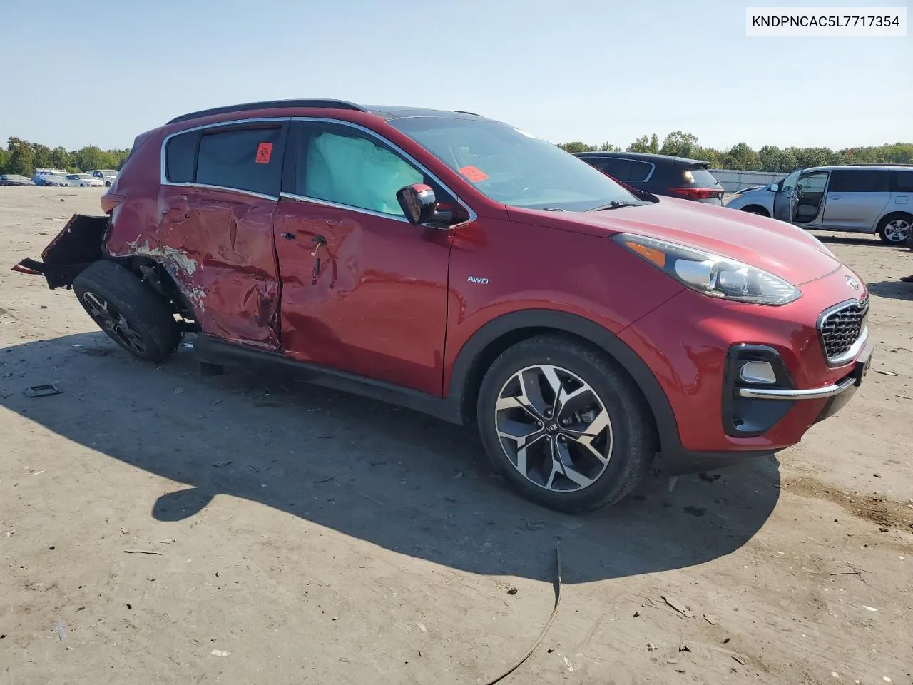 2020 Kia Sportage Ex VIN: KNDPNCAC5L7717354 Lot: 71072804