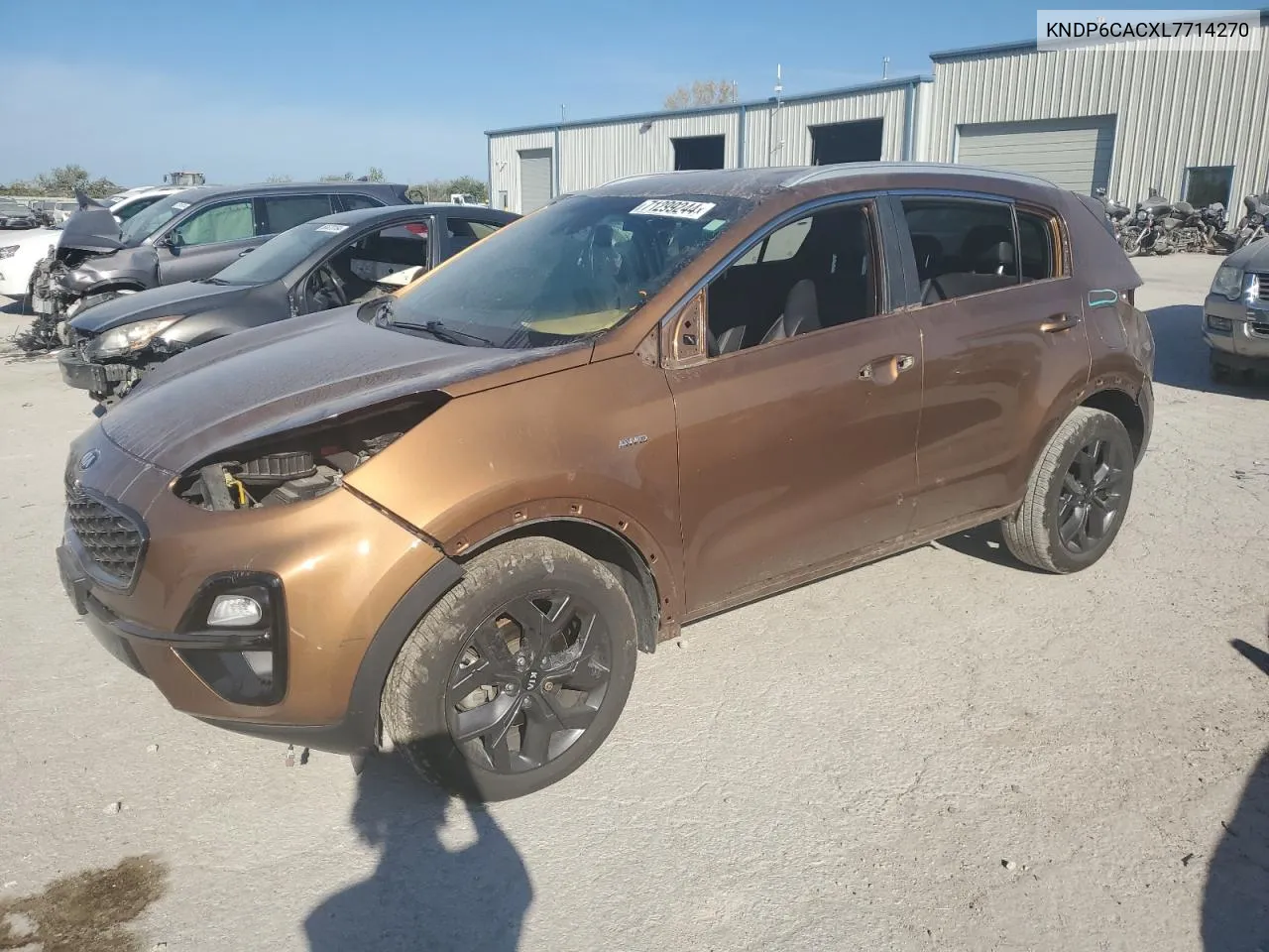 2020 Kia Sportage S VIN: KNDP6CACXL7714270 Lot: 71299244