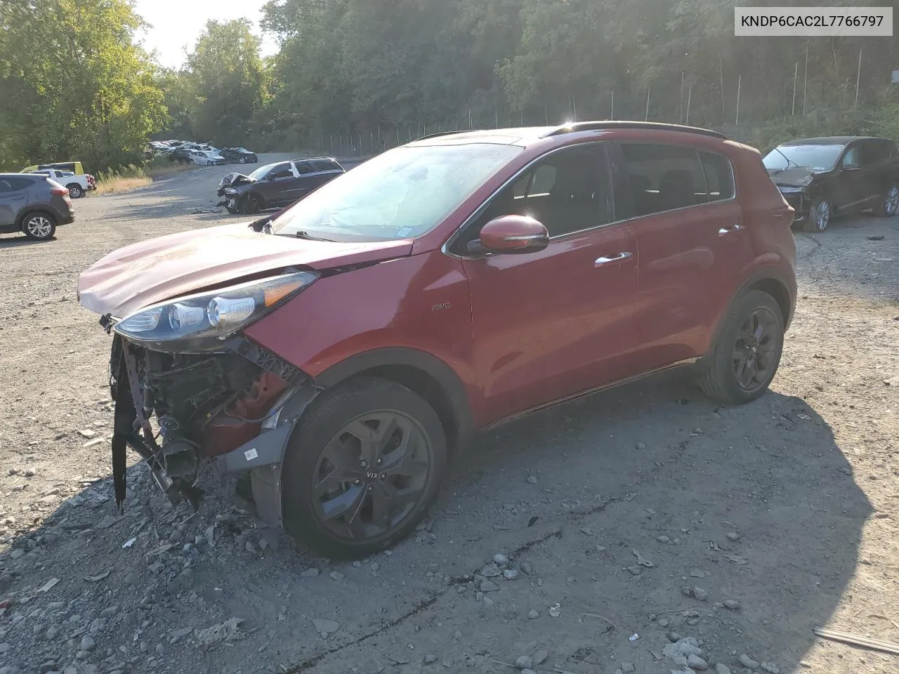 2020 Kia Sportage S VIN: KNDP6CAC2L7766797 Lot: 71410584