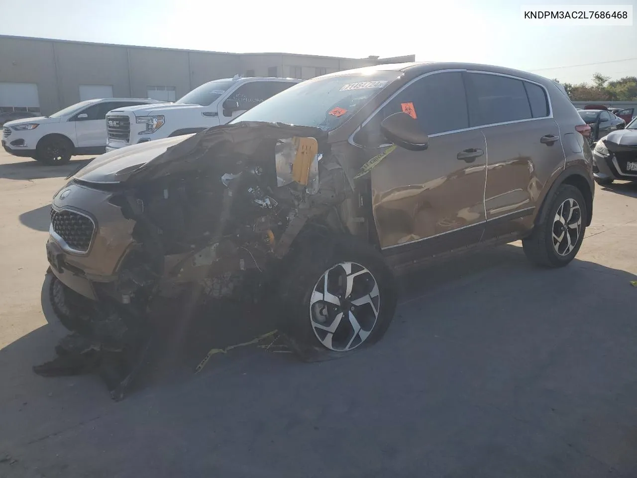 2020 Kia Sportage Lx VIN: KNDPM3AC2L7686468 Lot: 71484724