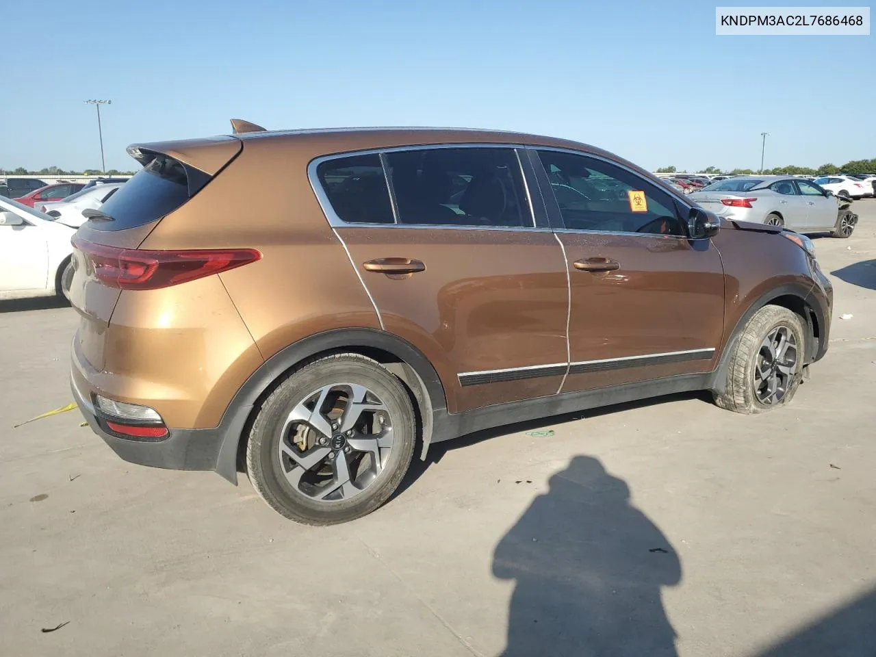 2020 Kia Sportage Lx VIN: KNDPM3AC2L7686468 Lot: 71484724