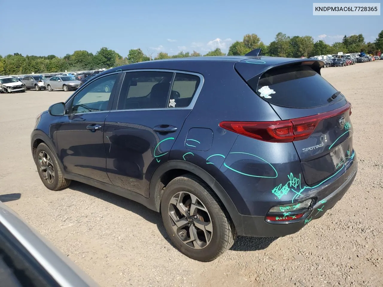 2020 Kia Sportage Lx VIN: KNDPM3AC6L7728365 Lot: 71538714