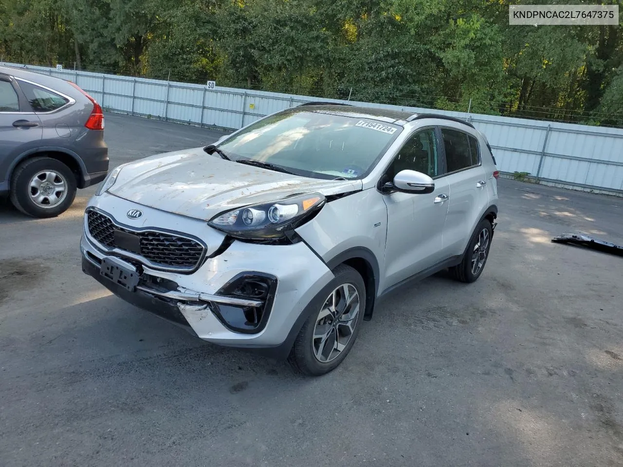 2020 Kia Sportage Ex VIN: KNDPNCAC2L7647375 Lot: 71541724