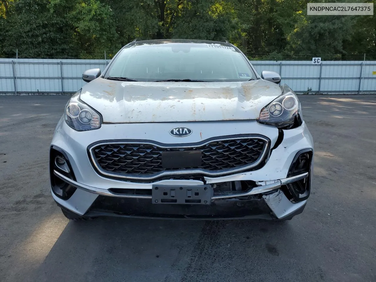 2020 Kia Sportage Ex VIN: KNDPNCAC2L7647375 Lot: 71541724