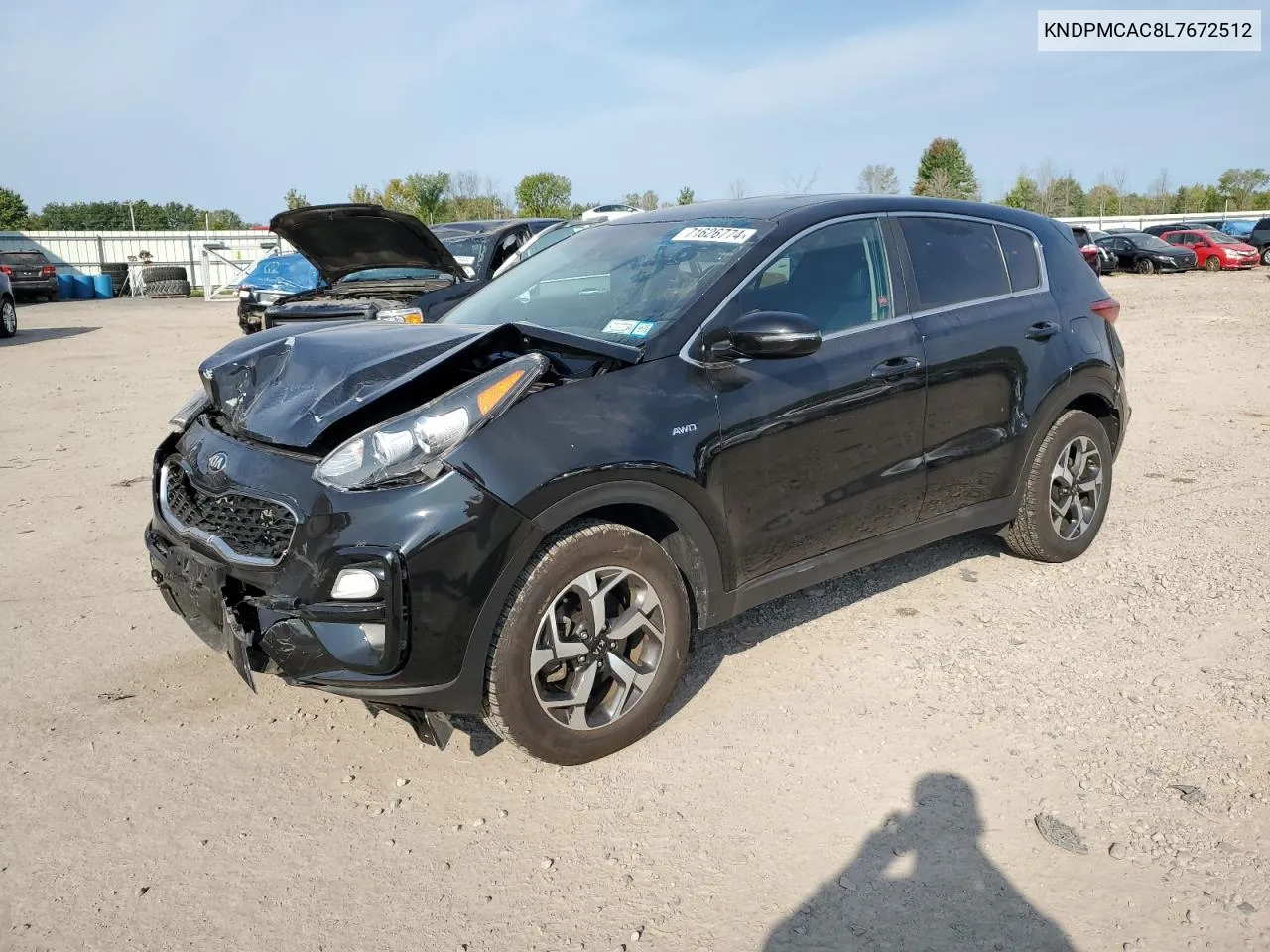 KNDPMCAC8L7672512 2020 Kia Sportage Lx