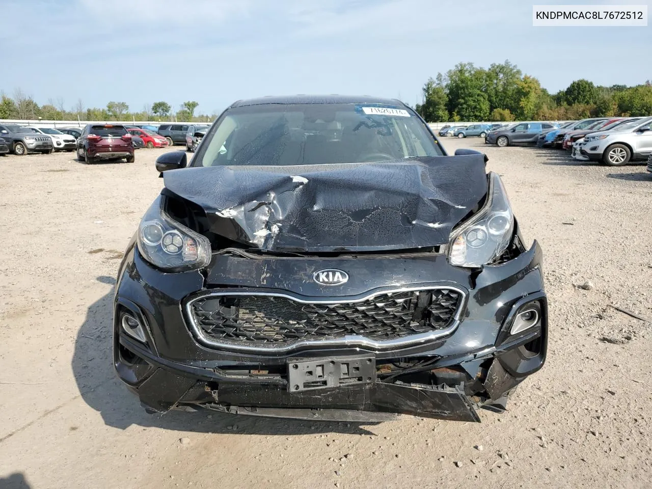 2020 Kia Sportage Lx VIN: KNDPMCAC8L7672512 Lot: 71626774