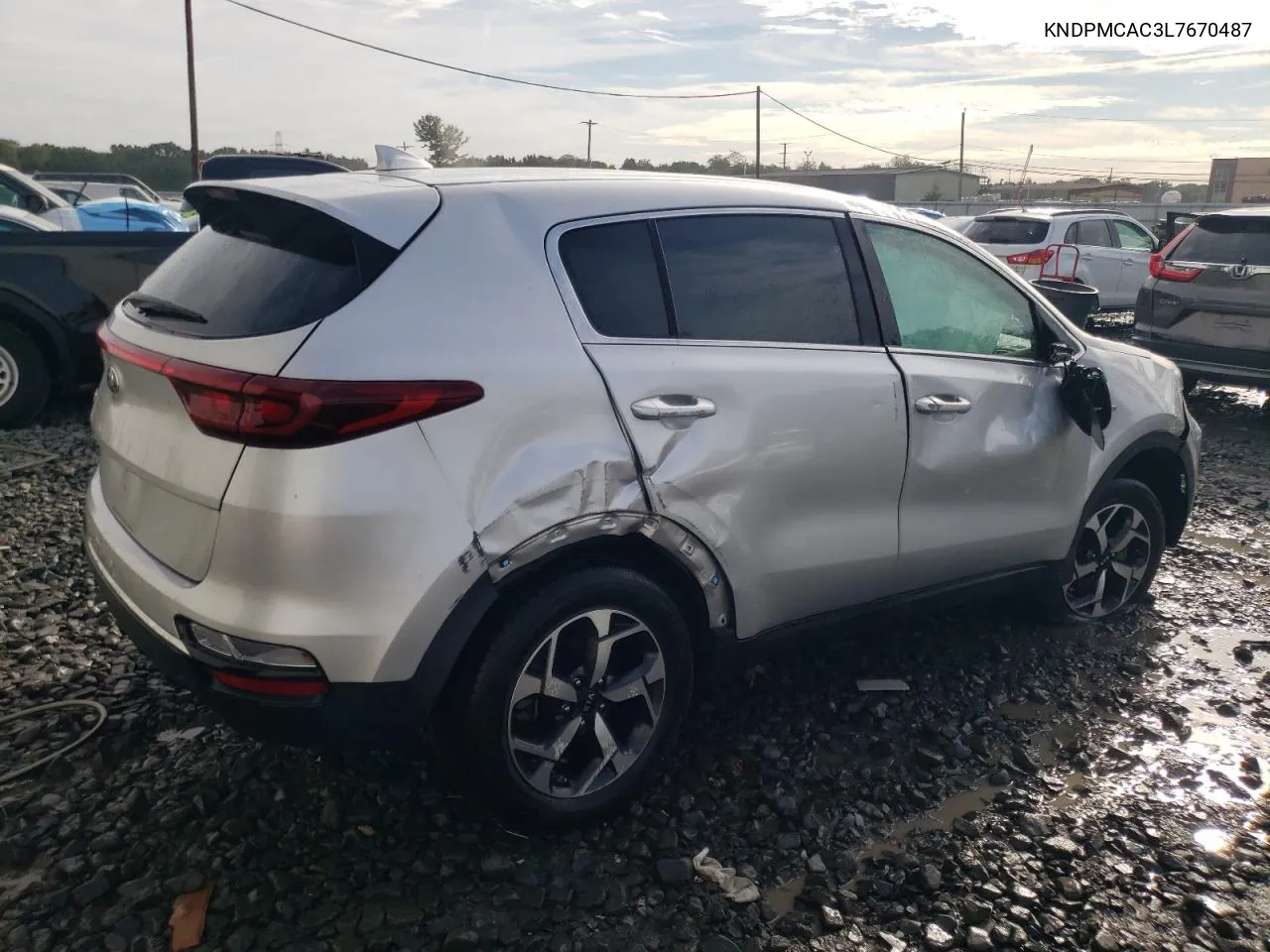 2020 Kia Sportage Lx VIN: KNDPMCAC3L7670487 Lot: 71941184