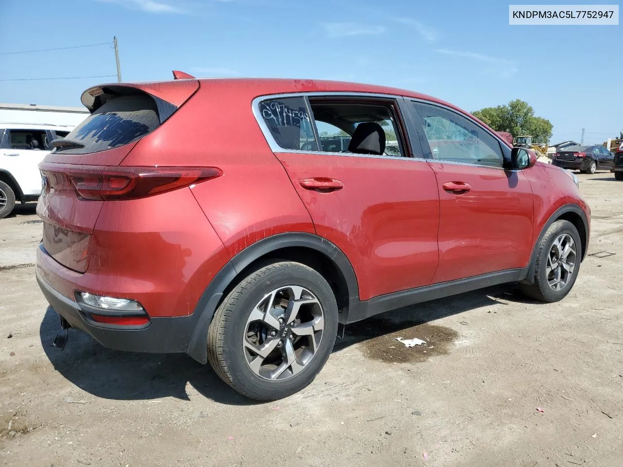 2020 Kia Sportage Lx VIN: KNDPM3AC5L7752947 Lot: 72155304