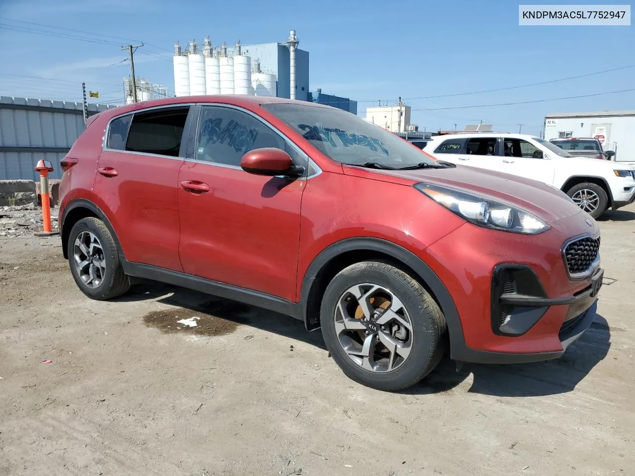 2020 Kia Sportage Lx VIN: KNDPM3AC5L7752947 Lot: 72155304