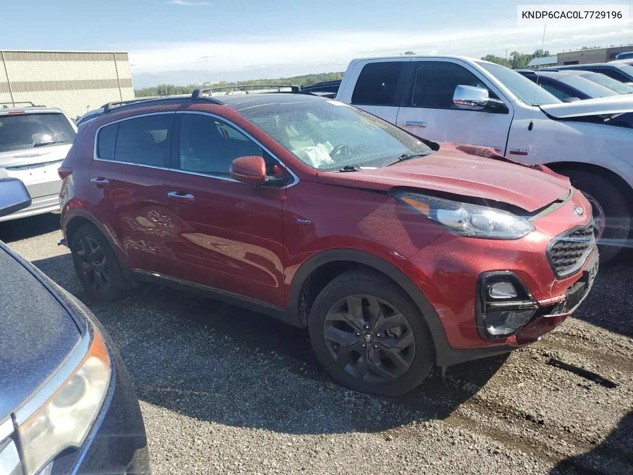 2020 Kia Sportage S VIN: KNDP6CAC0L7729196 Lot: 72214924