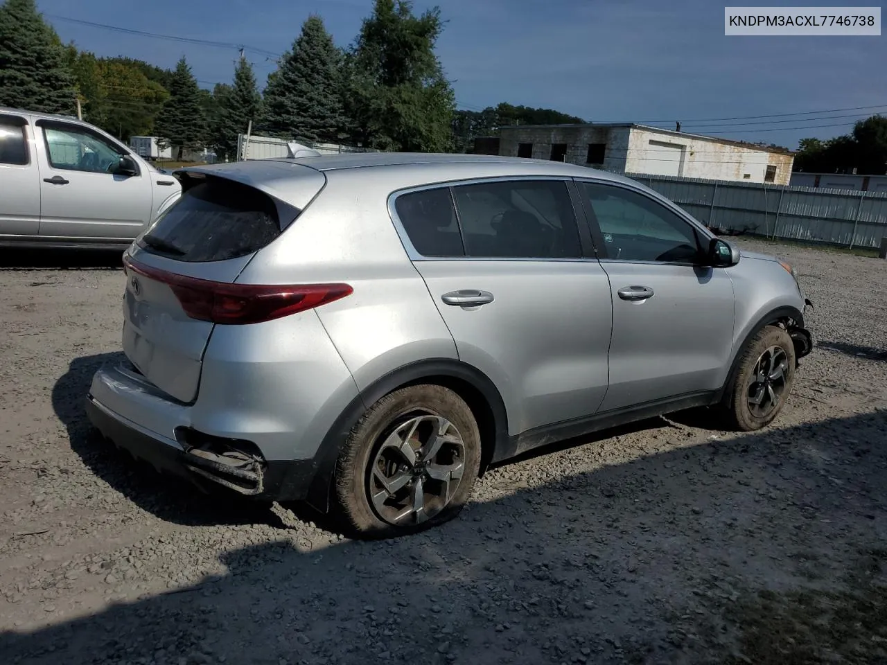 2020 Kia Sportage Lx VIN: KNDPM3ACXL7746738 Lot: 72383444