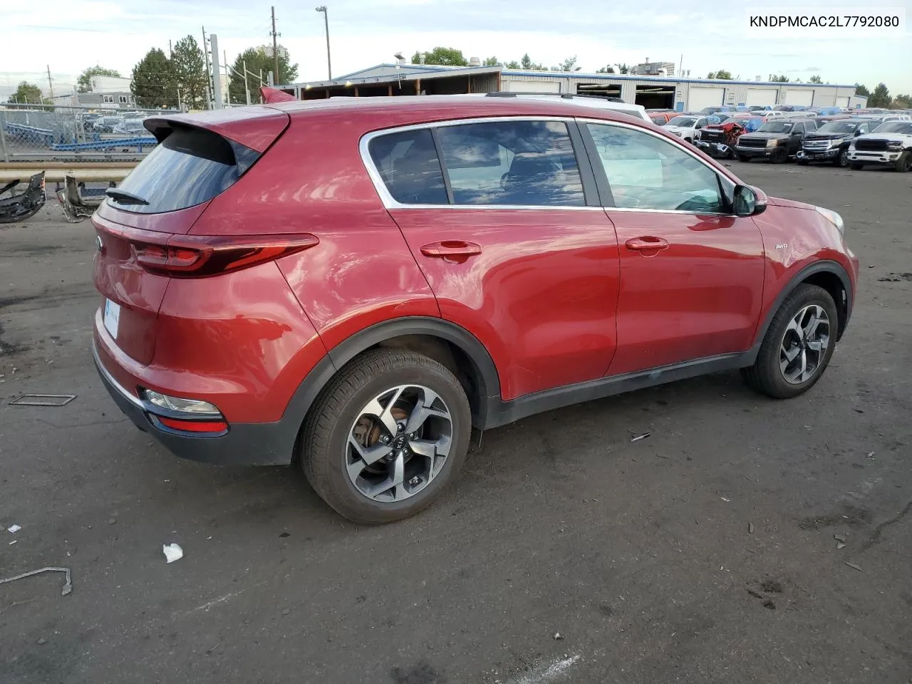 2020 Kia Sportage Lx VIN: KNDPMCAC2L7792080 Lot: 72391134