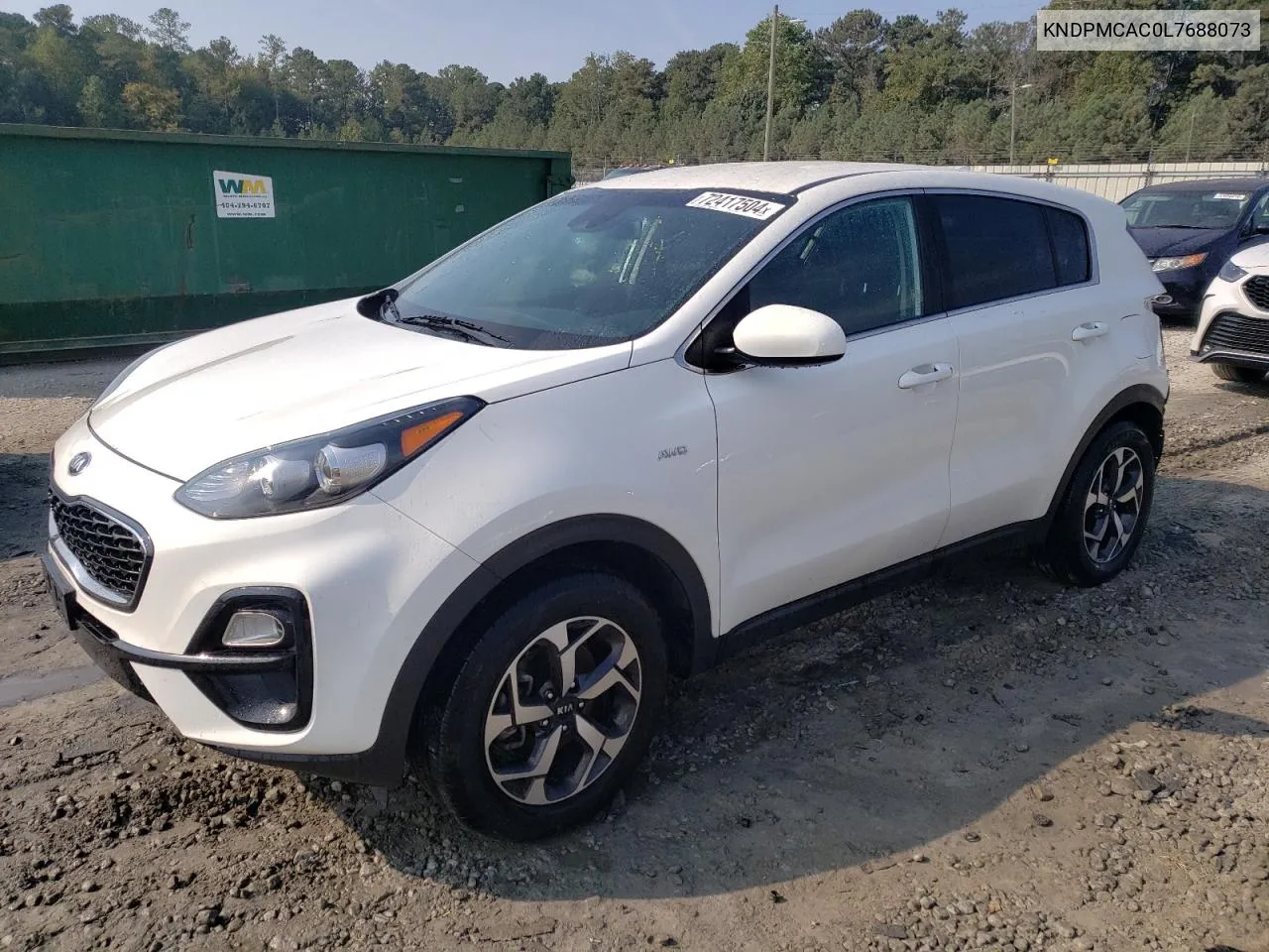 2020 Kia Sportage Lx VIN: KNDPMCAC0L7688073 Lot: 72417504