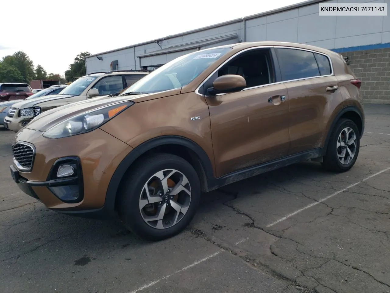 2020 Kia Sportage Lx VIN: KNDPMCAC9L7671143 Lot: 72455424