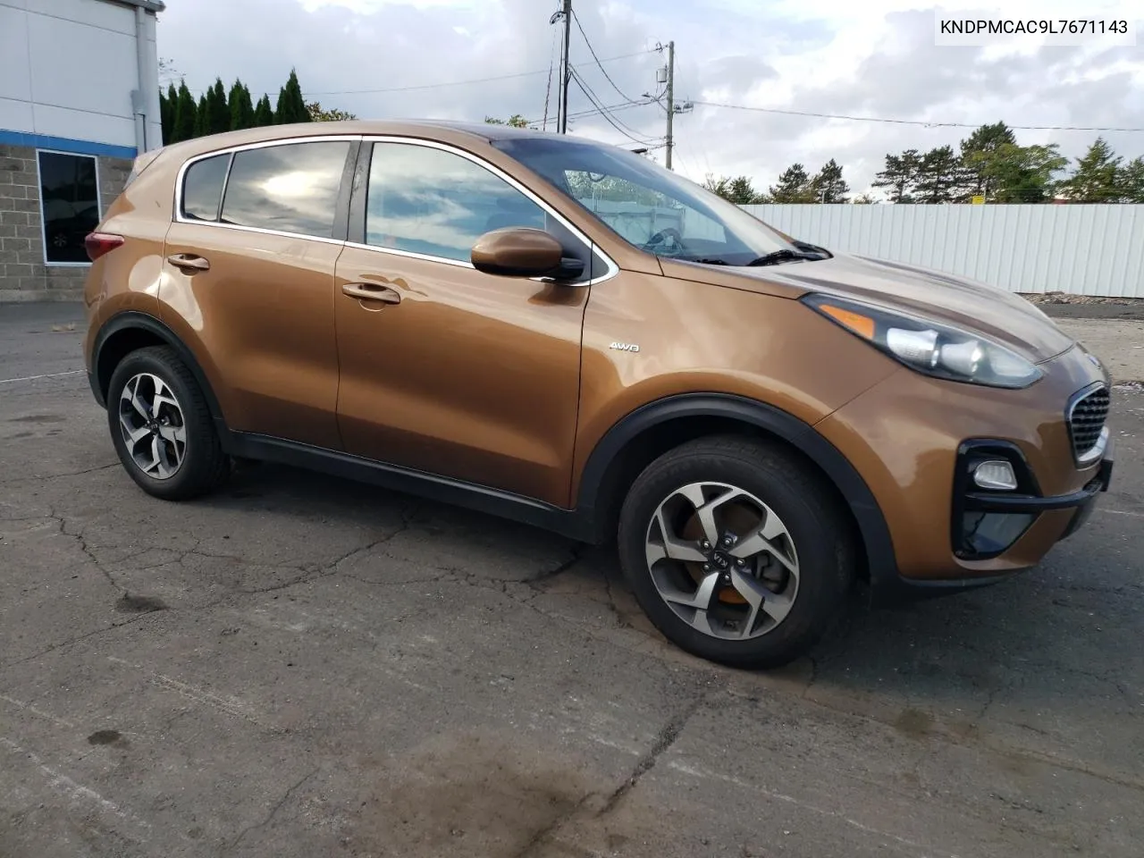 2020 Kia Sportage Lx VIN: KNDPMCAC9L7671143 Lot: 72455424