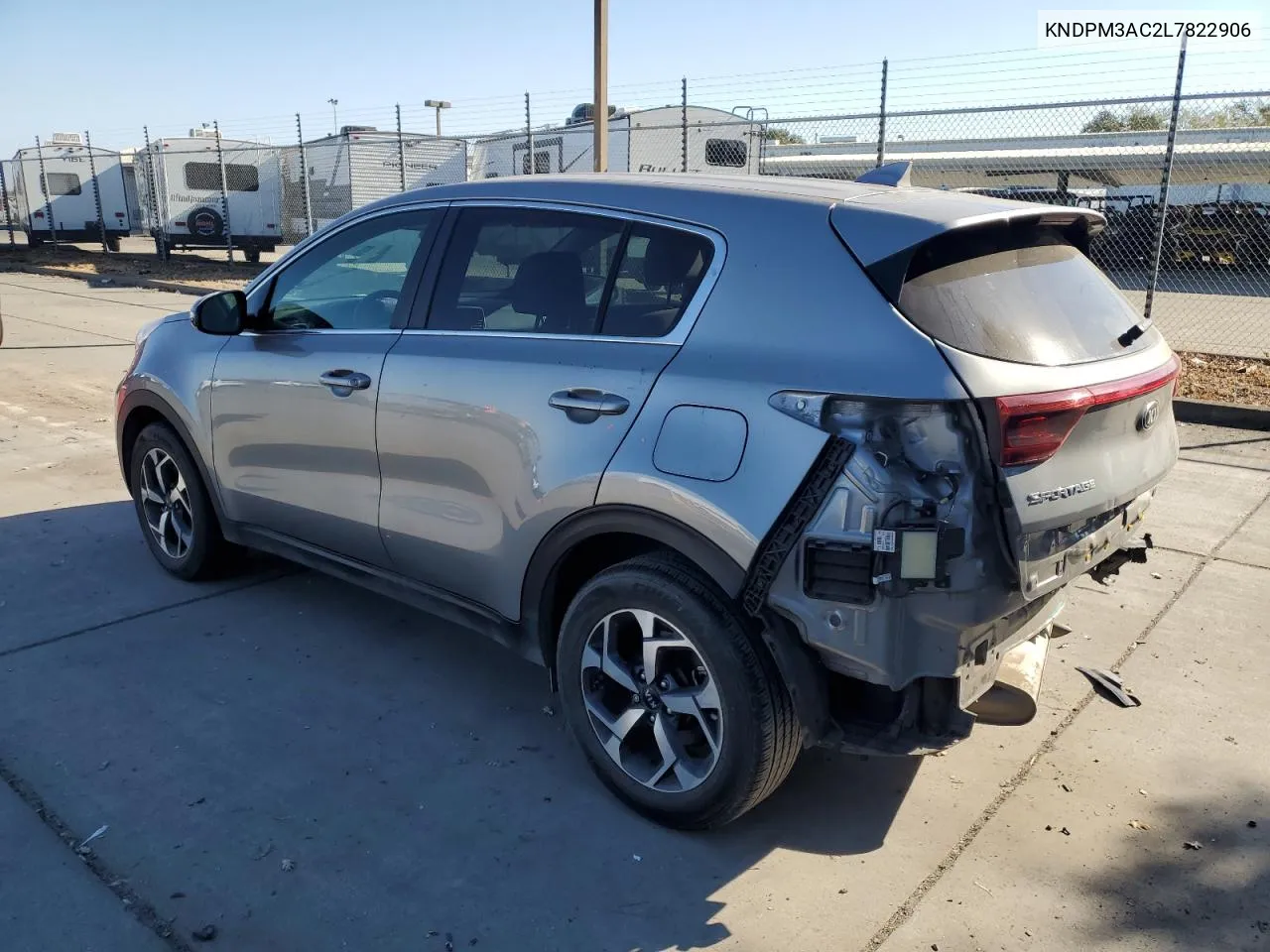 2020 Kia Sportage Lx VIN: KNDPM3AC2L7822906 Lot: 72456494