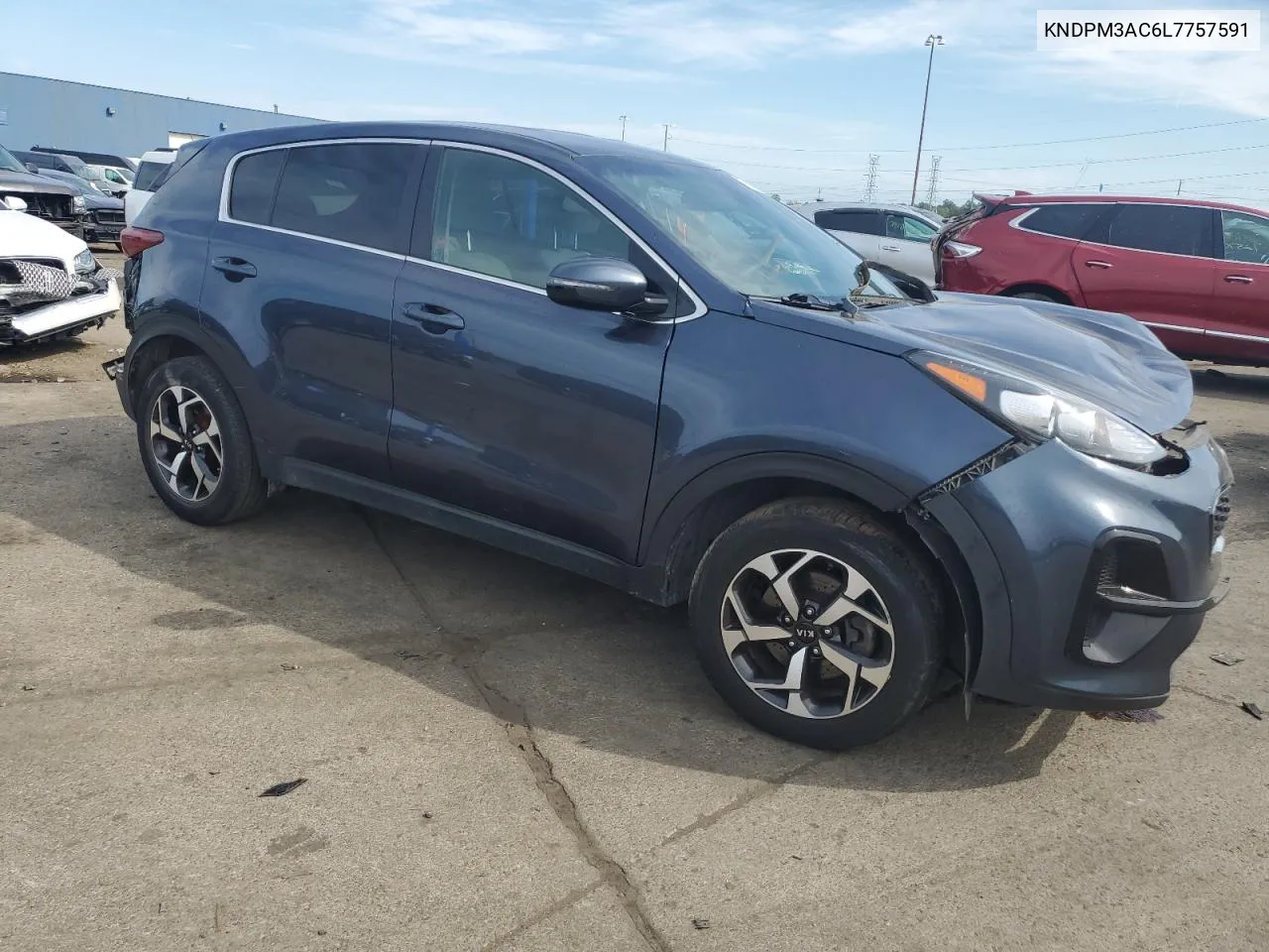 2020 Kia Sportage Lx VIN: KNDPM3AC6L7757591 Lot: 72457954