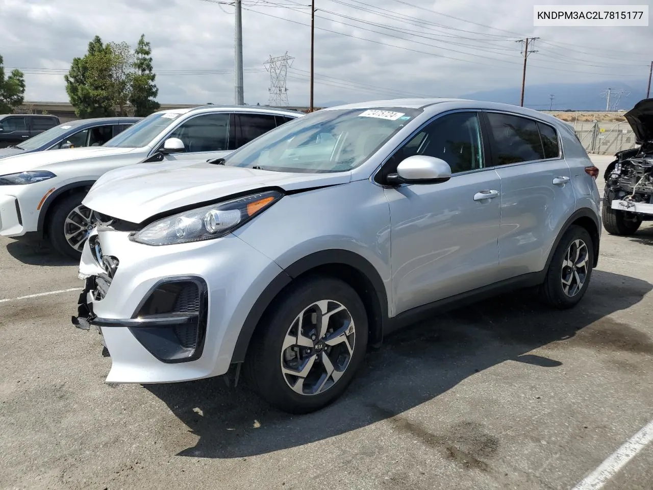 2020 Kia Sportage Lx VIN: KNDPM3AC2L7815177 Lot: 72475724