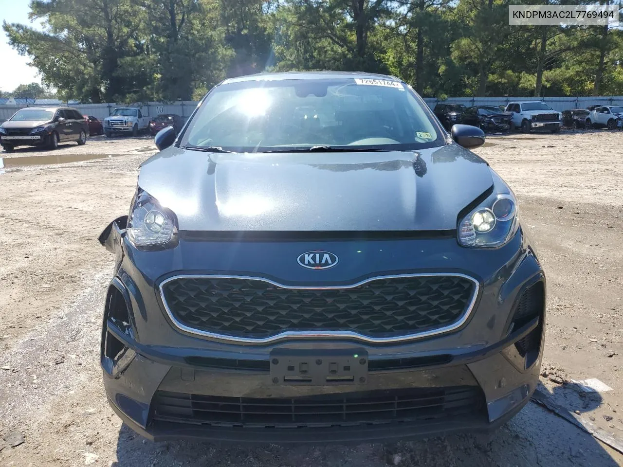 2020 Kia Sportage Lx VIN: KNDPM3AC2L7769494 Lot: 72651744