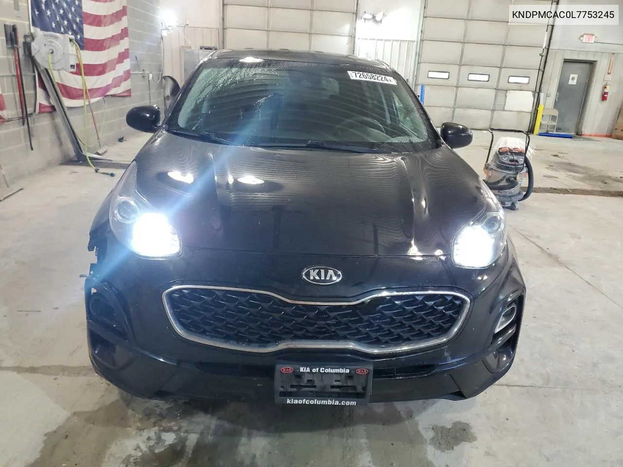 2020 Kia Sportage Lx VIN: KNDPMCAC0L7753245 Lot: 72658224