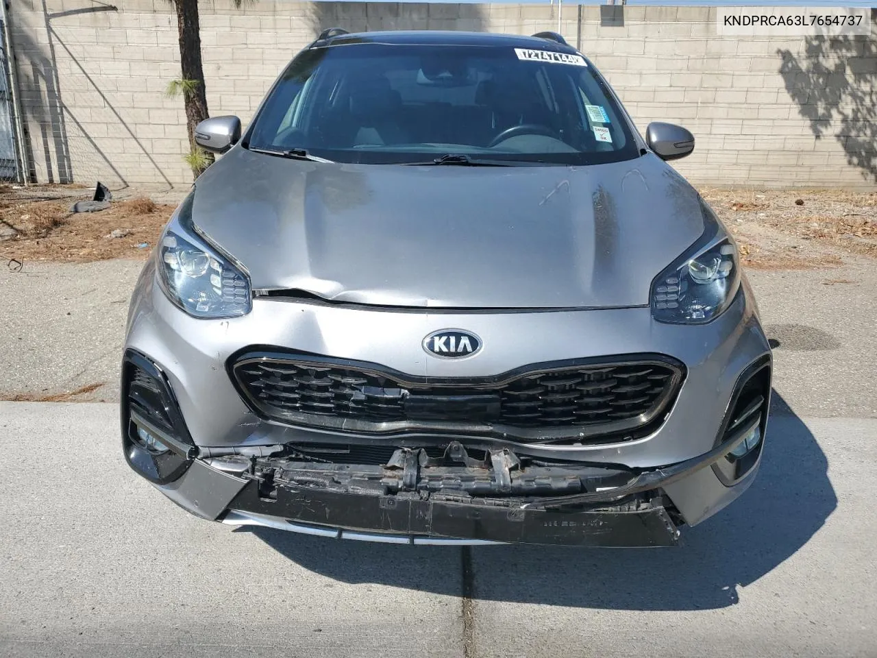 2020 Kia Sportage Sx VIN: KNDPRCA63L7654737 Lot: 72747144