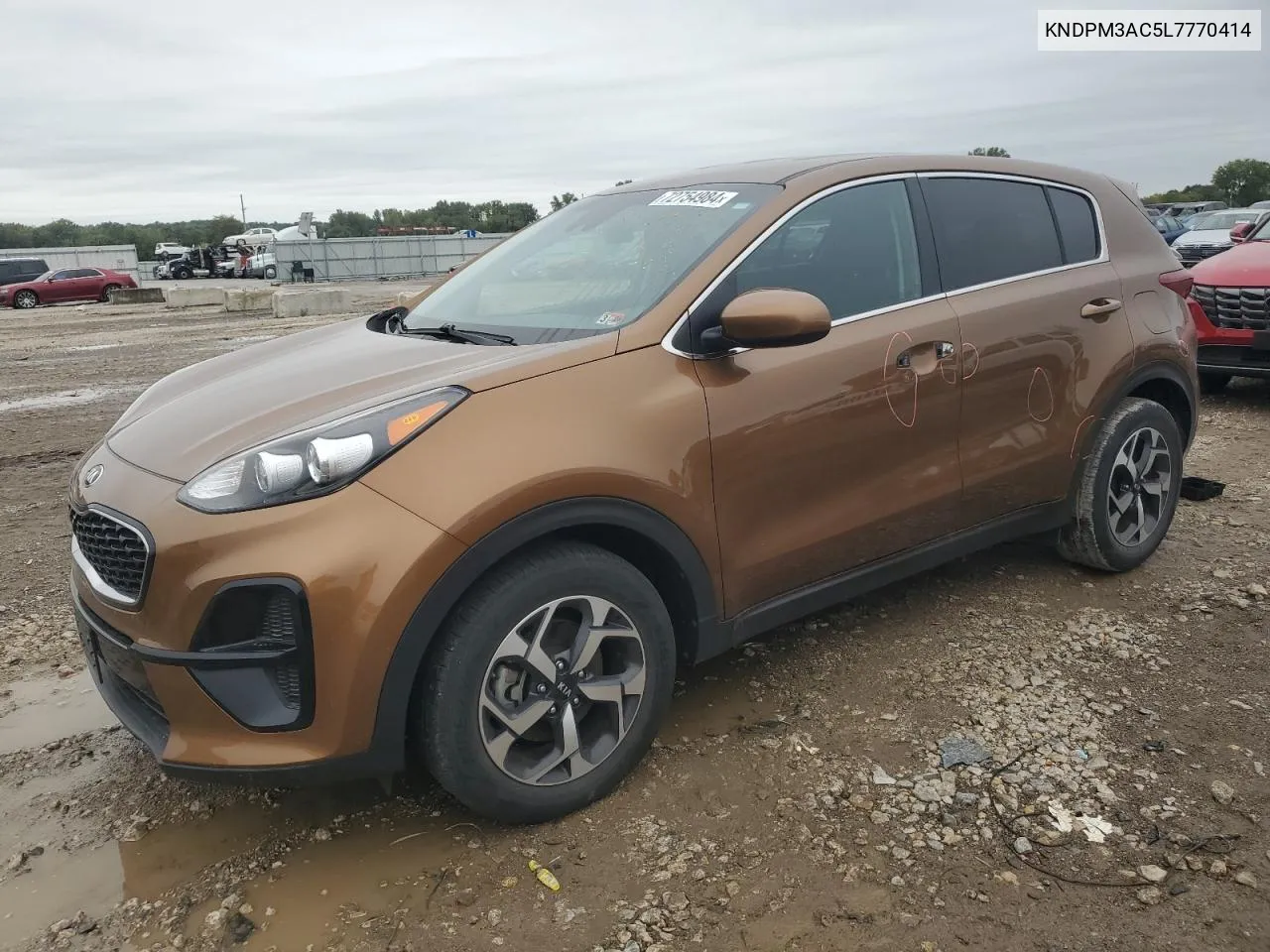 2020 Kia Sportage Lx VIN: KNDPM3AC5L7770414 Lot: 72754984