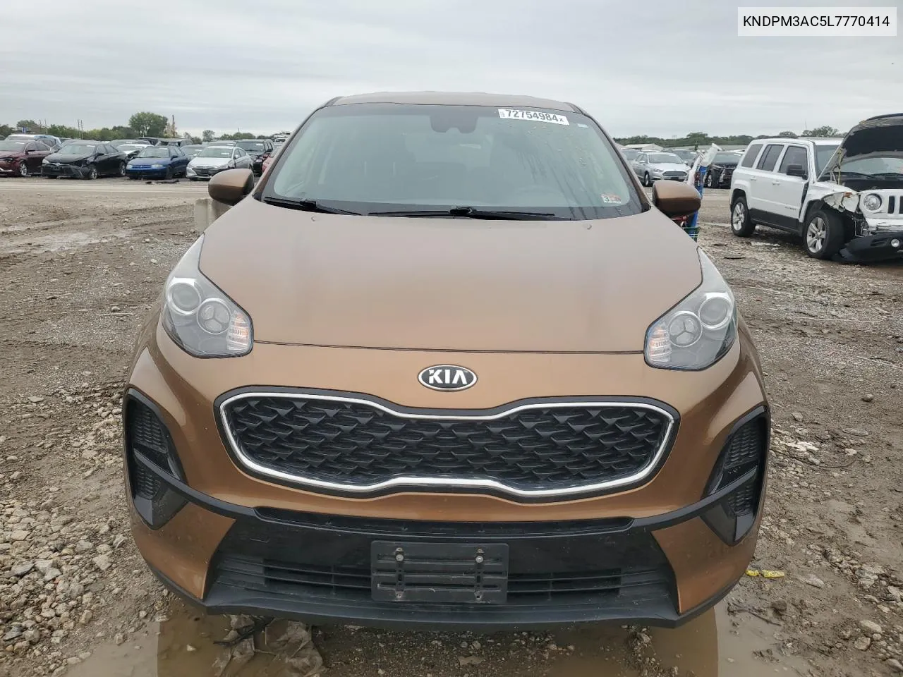 2020 Kia Sportage Lx VIN: KNDPM3AC5L7770414 Lot: 72754984