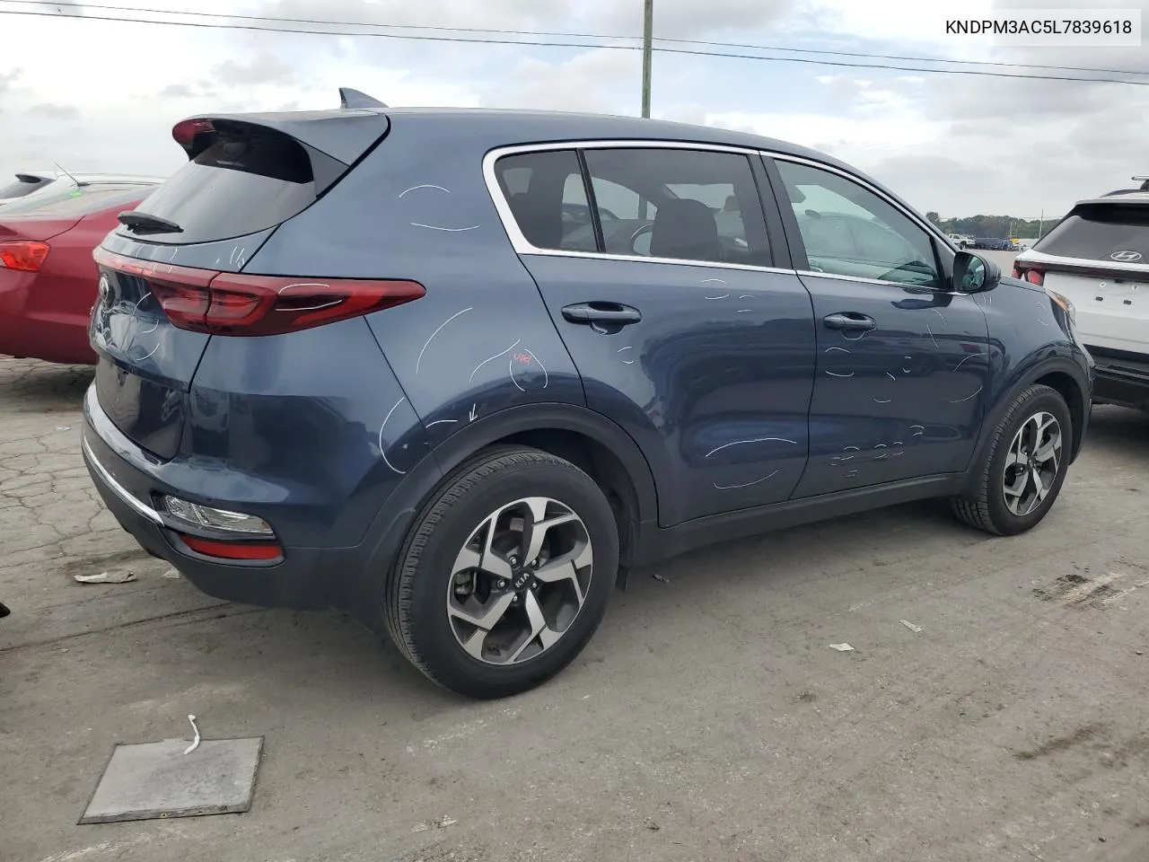 2020 Kia Sportage Lx VIN: KNDPM3AC5L7839618 Lot: 73136194