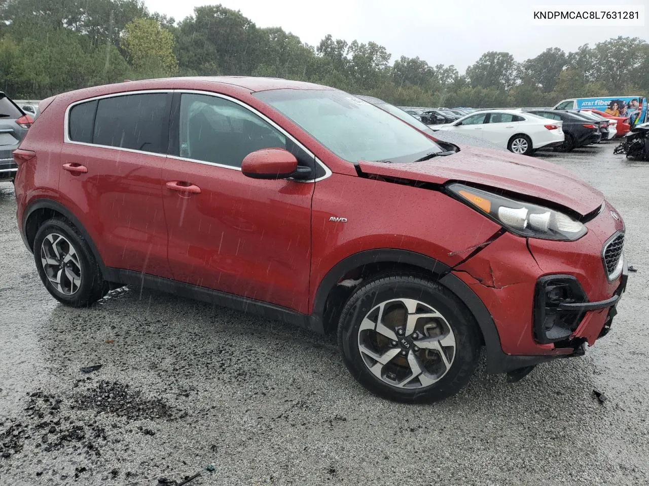 2020 Kia Sportage Lx VIN: KNDPMCAC8L7631281 Lot: 73199934