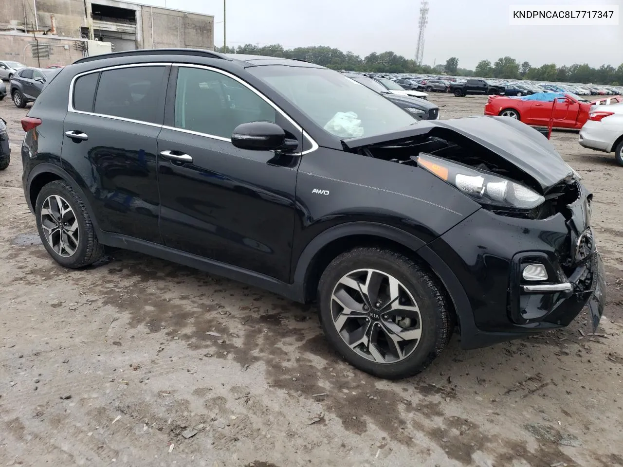 2020 Kia Sportage Ex VIN: KNDPNCAC8L7717347 Lot: 73295974