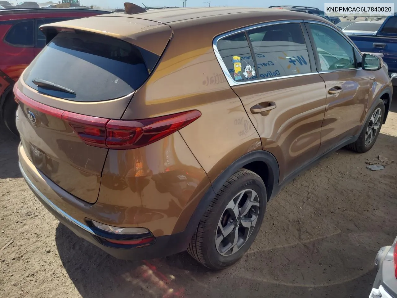 2020 Kia Sportage Lx VIN: KNDPMCAC6L7840020 Lot: 73541424