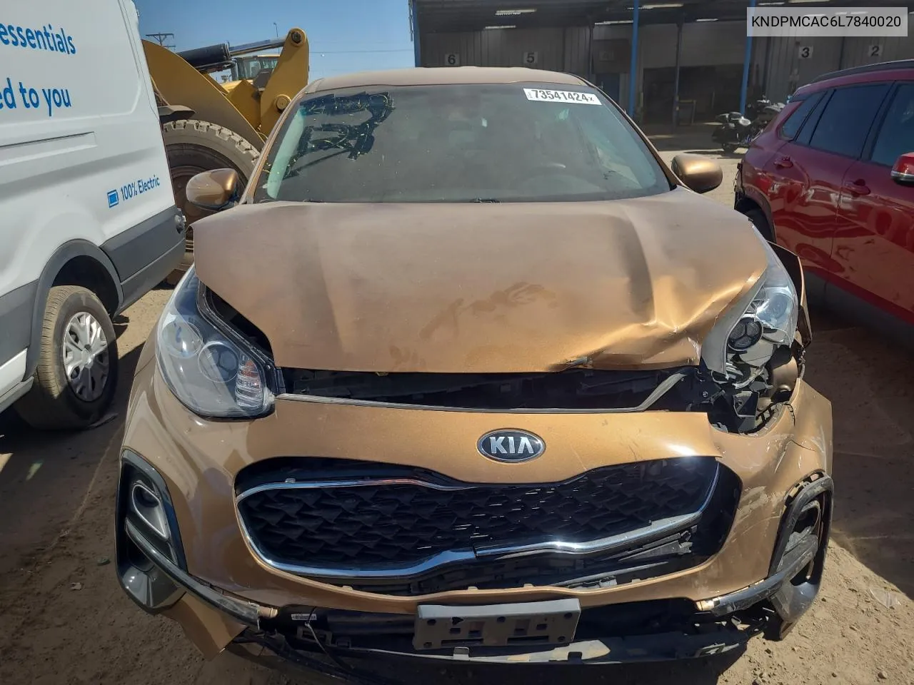 2020 Kia Sportage Lx VIN: KNDPMCAC6L7840020 Lot: 73541424