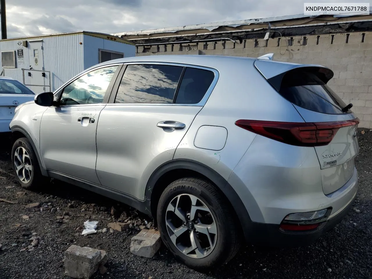 2020 Kia Sportage Lx VIN: KNDPMCAC0L7671788 Lot: 73548914