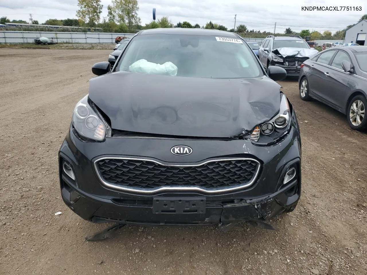 2020 Kia Sportage Lx VIN: KNDPMCACXL7751163 Lot: 73553774